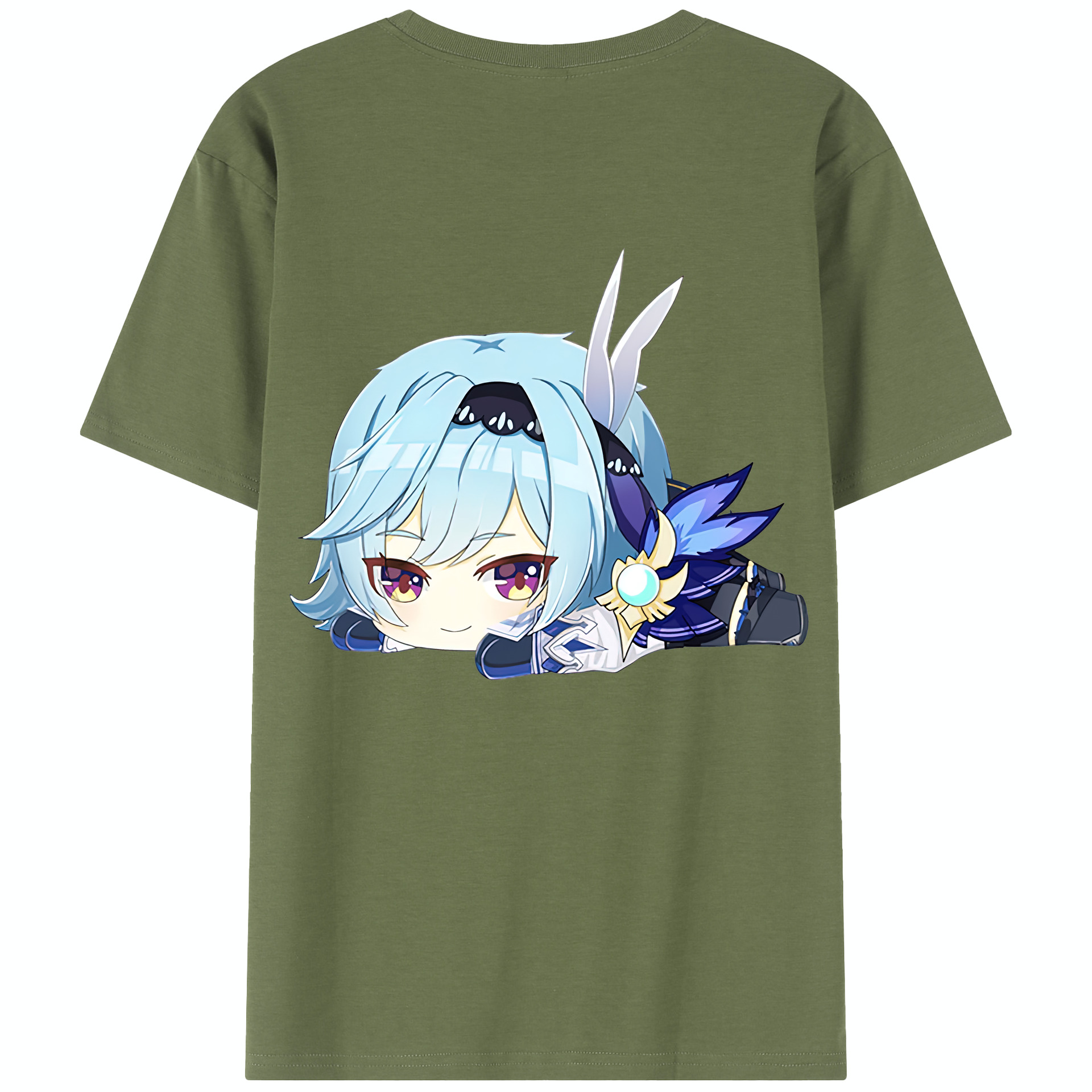 げんし神 优菈 ゆうら genshin Yūra 綿100％半袖Tシャツ（背面プリント）